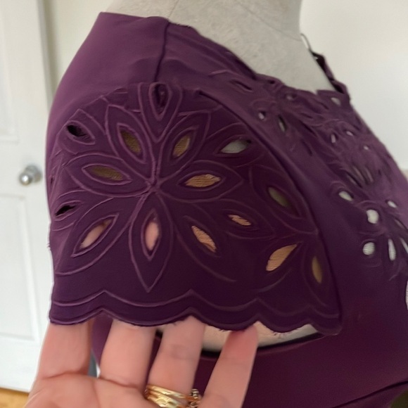 Adrianna Papell burgundy dress - Picture 3 of 13